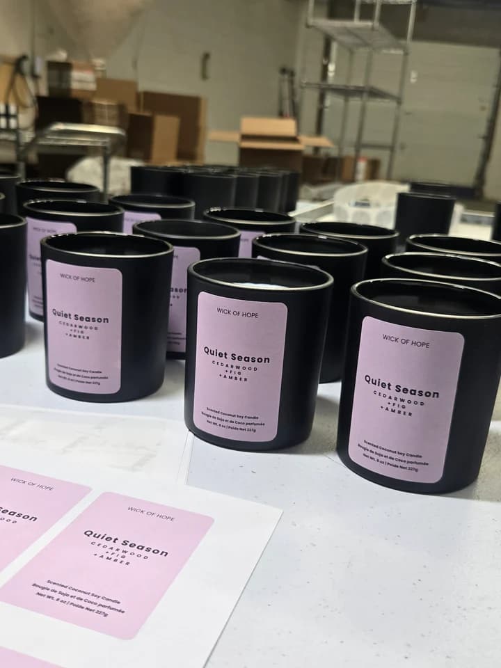 Wick of Hope Quiet Season candles