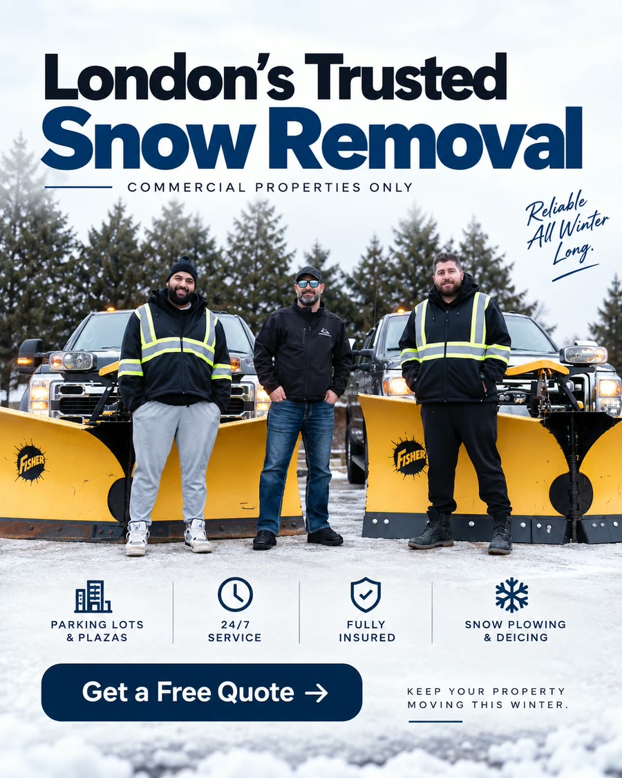 A snow removal crew feed ad