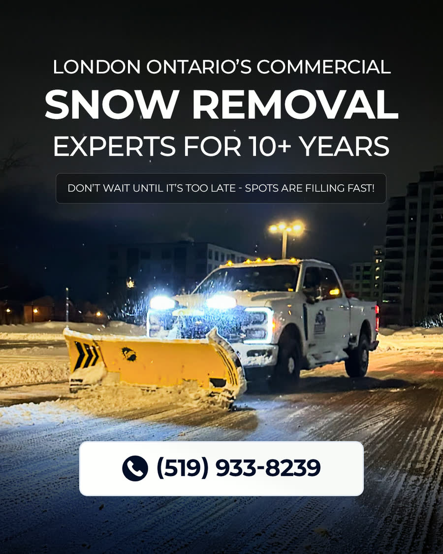 A snow removal feed ad