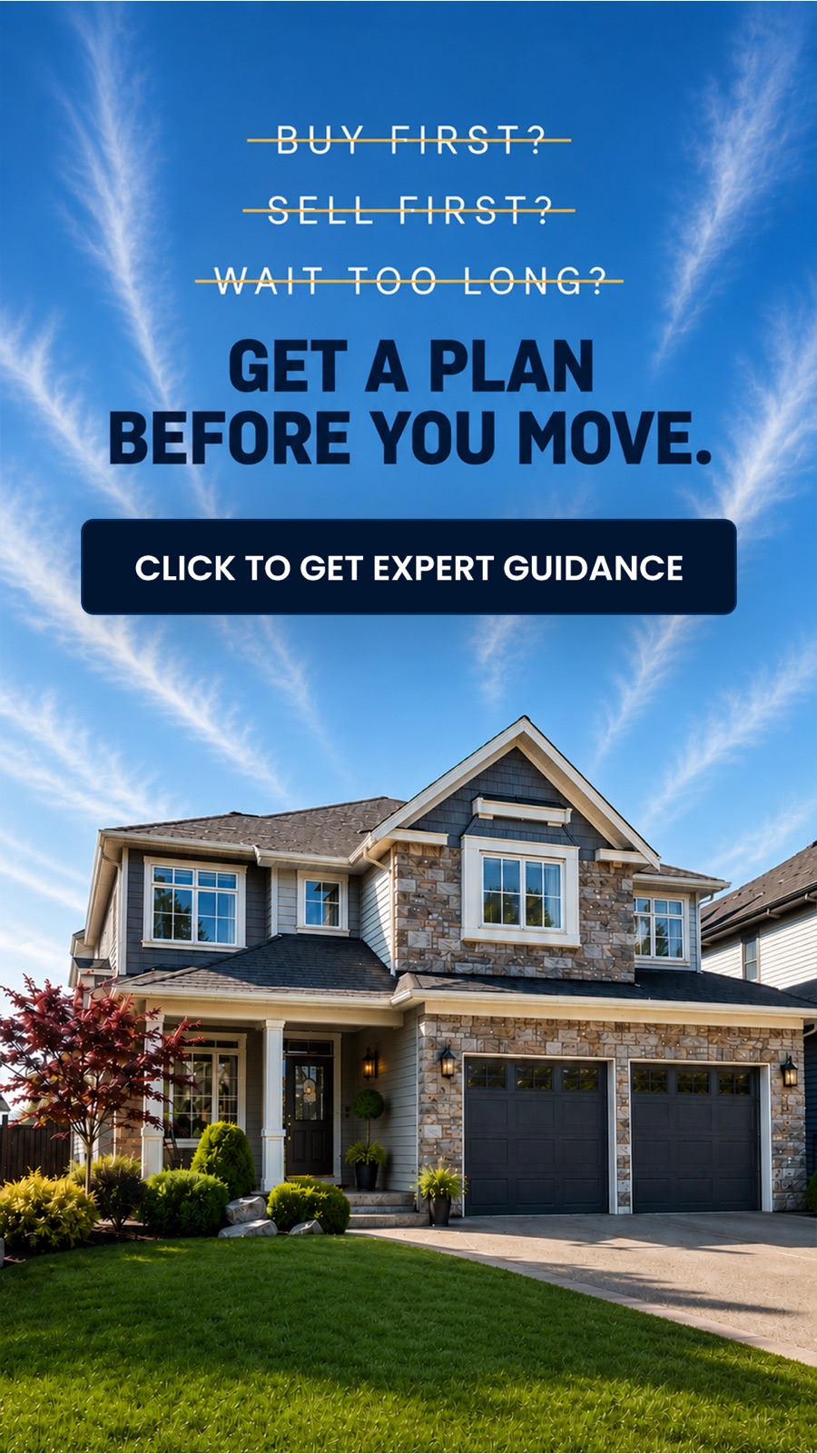A static ad about planning a move, nine by sixteen