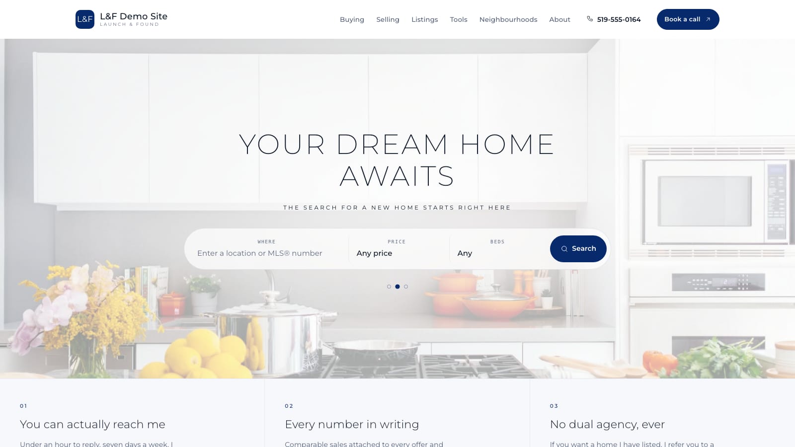 The Buyer focused website
