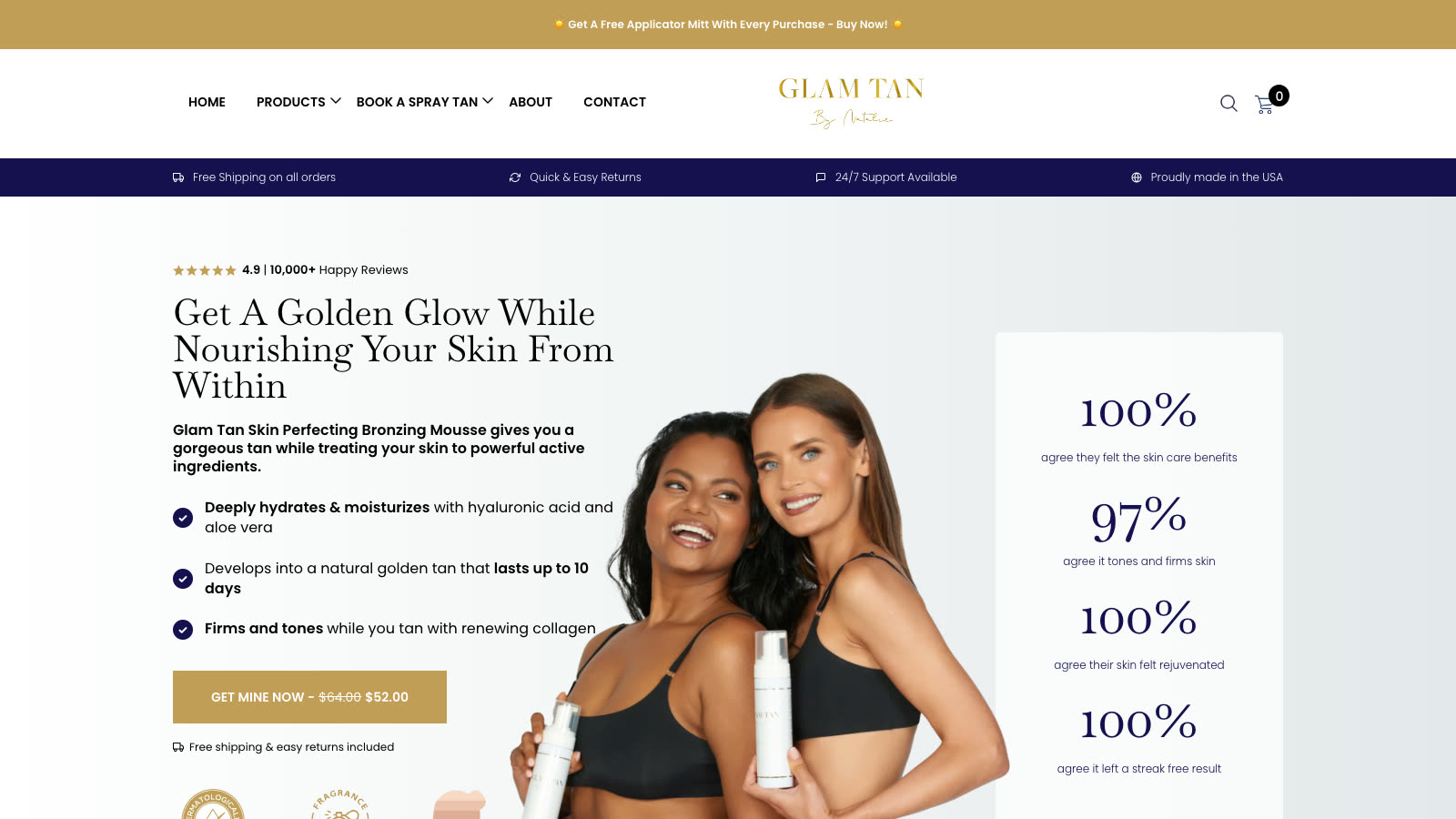 The The brand website we built