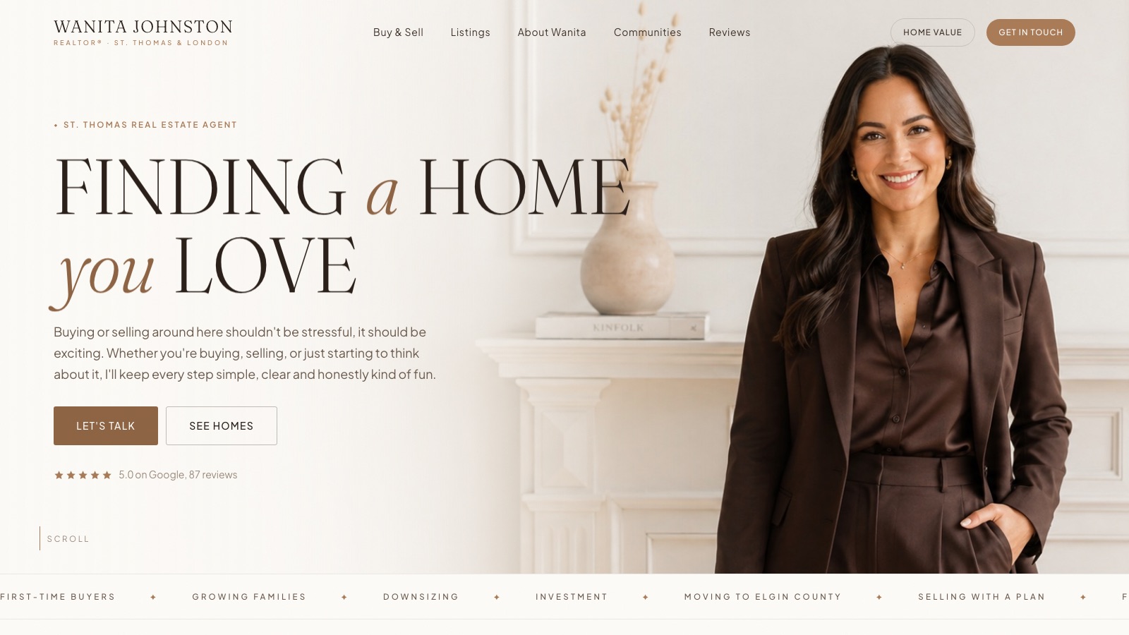 The Wanita Johnston website